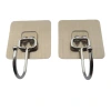 Seamless and powerful factory direct sales of stainless steel large hooks, waterproof, moisture-proof, durable metal self-adhesive hooks, no need for drilling stickers Item Picture